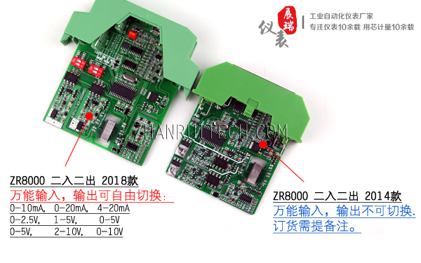 两进两出信号隔离器对比图