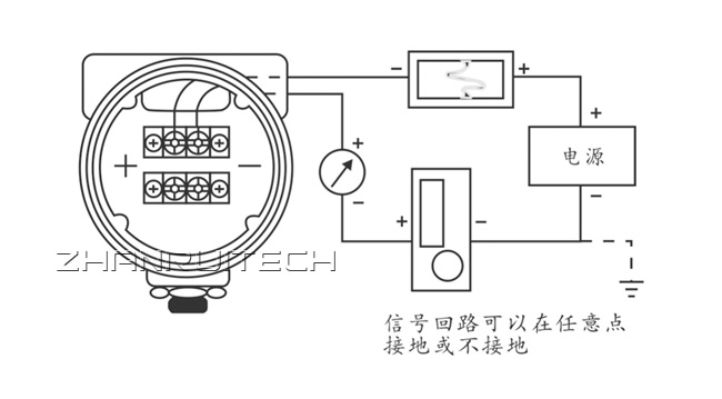 1151电容式压力变送器接线方式