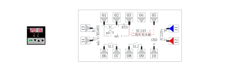 ZR-C103单回路数显表接线图