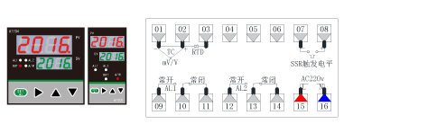 AT70A/70E/70F温度PID调节仪接线图(96*96/48*96/96*48)