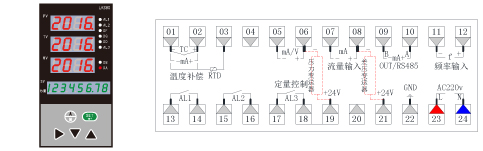 LKS802补偿式流量积算仪接线