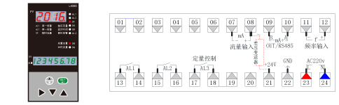 LKS801流量积算仪接线图